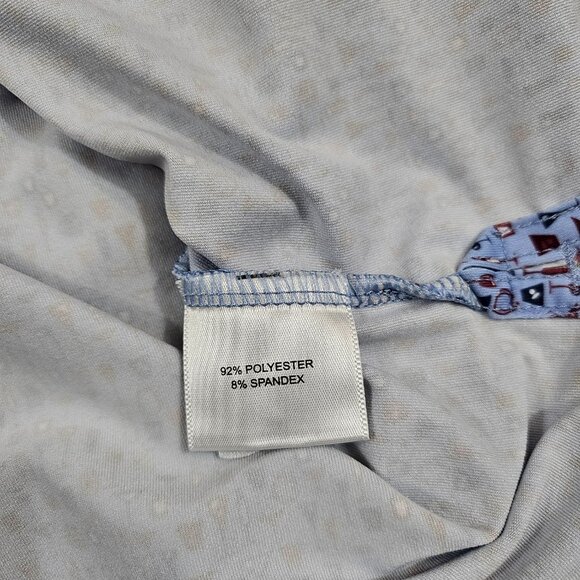 Peter Millar Shirt Mens L Summer Comfort Geometric Polo Golf Cocktails Party - Picture 7 of 9